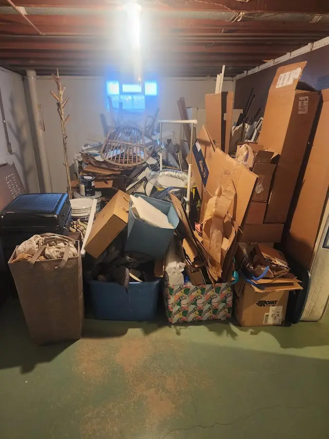 Roll-off dumpster container at job site for Concrete Dumpster Rental in Etowah